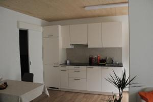 Kuchyň nebo kuchyňský kout v ubytování Ruhiges, schönes Studio in Zuchwil