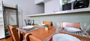 Nhà bếp/bếp nhỏ tại Sunrise Flamengo - 4 Hóspedes, Metrô e Privativo!