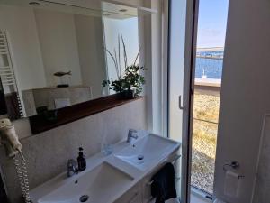 Koupelna v ubytování Ferienwohnung Austernfischer Marina Wendtorf