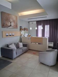A seating area at Alexandros