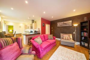 Χώρος καθιστικού στο Lochelour Mill Cottage