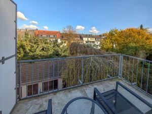 Balkón nebo terasa v ubytování H-Aparts Essen - TOP Apartments in Best-Lage