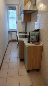 a small kitchen with a sink and a counter at Room&Board 2 Bedrooms up to 7 beds 1 Bathroom in Voghera +22 photos