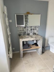 Koupelna v ubytování Maison d'hôtes la Doma Venterol chambres & SPA
