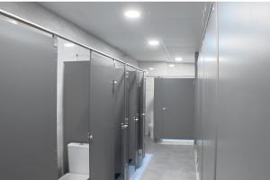 Koupelna v ubytování Aiora Hostel