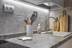 Koupelna v ubytování Casa Aleandro