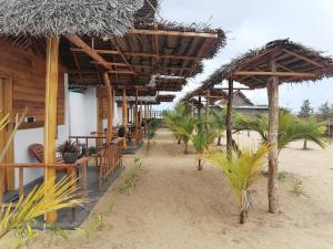 Zahrada ubytování Amwaj Blue Cabana Arugambay
