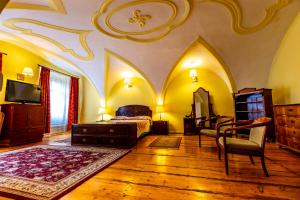 TV a/nebo společenská místnost v ubytování Hotel Casa Wagner