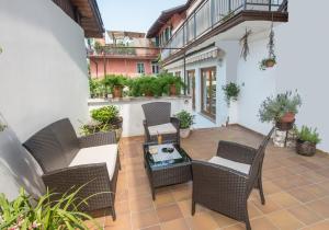 Balkón nebo terasa v ubytování Albergo Antica Rosa