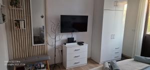 Televízia a/alebo spoločenská miestnosť v ubytovaní Apartments Barac