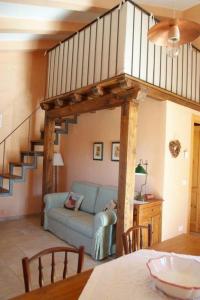 A seating area at Tenuta Saracone