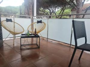 Balkón alebo terasa v ubytovaní Apartament en Platja d'Aro al lado del mar