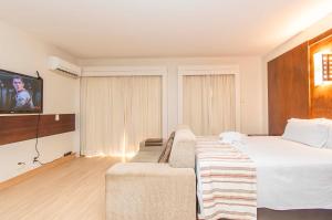 TV a/nebo společenská místnost v ubytování Lake Side Hotel em Brasília 87382