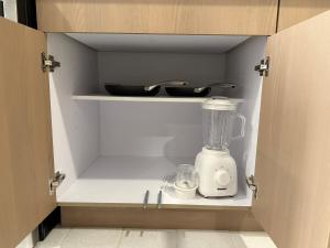 A cozinha ou kitchenette de New and Luxurious Apt in Cipreses de San Ignacio