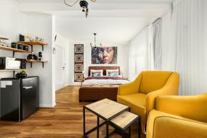 Posezení v ubytování One Apartments TLV