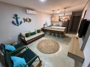 Et opholdsområde på 40 m da praia de São Miguel dos Milagres