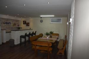 a dining room with a table and chairs at Apartments Lavendula in Vodice