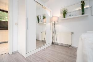 Katil atau katil-katil dalam bilik di Ferienwohnung-Am-Strand