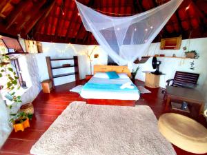 Postel nebo postele na pokoji v ubytování Casa como vista privilegiada, playa a 30 mts