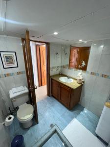 Koupelna v ubytování Apartamento con terraza en playa grande + 9 fotografií