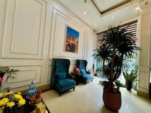 Posezení v ubytování Hoàng Gia Hotel Nhân Hòa