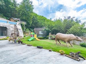 Zahrada ubytování Anji Bamboo Homestay