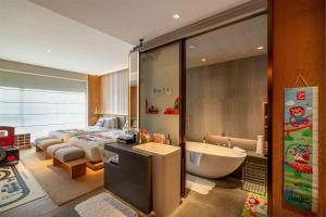 Koupelna v ubytování Joyze Hotel Xiamen, Curio Collection By Hilton