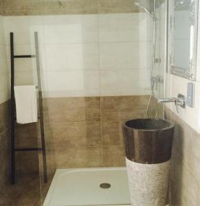 Koupelna v ubytování Hôtel Ascosa Aventure