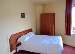 Un pat sau paturi într-o cameră la Grand Hotel De La Gare