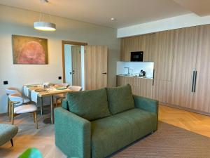 Kuchyň nebo kuchyňský kout v ubytování Resident Hotel Abay