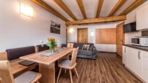 Kuchyň nebo kuchyňský kout v ubytování Appartement Treffpunkt