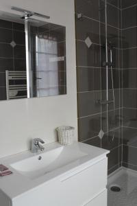 Koupelna v ubytování Hotel Etchoinia