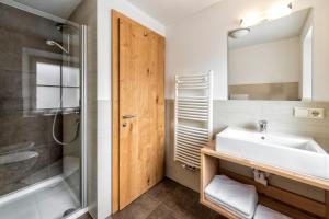 Koupelna v ubytování Appartement Treffpunkt + 37 fotografií