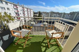 Balkón alebo terasa v ubytovaní Appartement - Concarneau