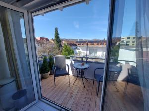 Balkón nebo terasa v ubytování Ruhiges & zentrales Loft in Lörrach