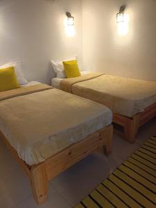 Postel nebo postele na pokoji v ubytování Chillax Dahab