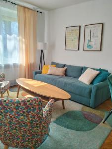 Khu vực ghế ngồi tại Apartament Brzozowa