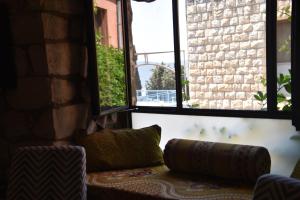 Area soggiorno di Artists' Colony Inn Zefat