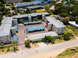 an aerial view of a building with a parking lot at 34 Summerplace, Knysna in Knysna