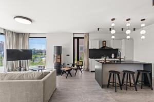 Et opholdsområde på Villa Tena