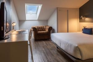 Postel nebo postele na pokoji v ubytování Hotel Andia