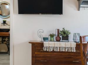 TV a/nebo společenská místnost v ubytování Holiday Home Rider