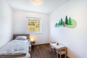 Postel nebo postele na pokoji v ubytování Ferienhof Rörig-Plenz