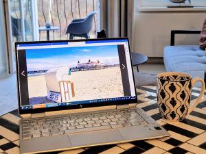 TV/Unterhaltungsangebot in der Unterkunft Ferienwohnung Lieblingssuite am Strand
