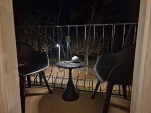 Ein Balkon oder eine Terrasse in der Unterkunft Ferienwohnung Lieblingssuite am Strand