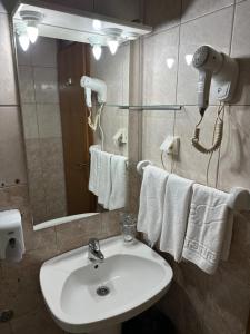 Koupelna v ubytování Hotel Višegrad