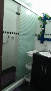 Baðherbergi á Apartaestudio tipo cabaña