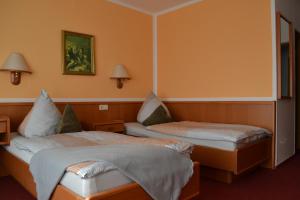 Ένα ή περισσότερα κρεβάτια σε δωμάτιο στο Hotel Blocksberg