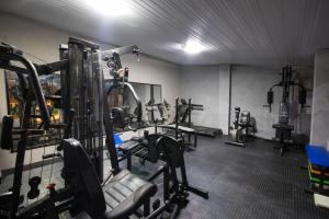 Fitness centrum a/nebo fitness zařízení v ubytování Pousada Encontro das Águas