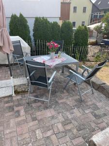 Patio nebo venkovní prostory v ubytování Schlafen im Weinfass